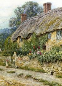 Allingham Helen A Mother And Child Entering A Cottage S.d. canvas print
