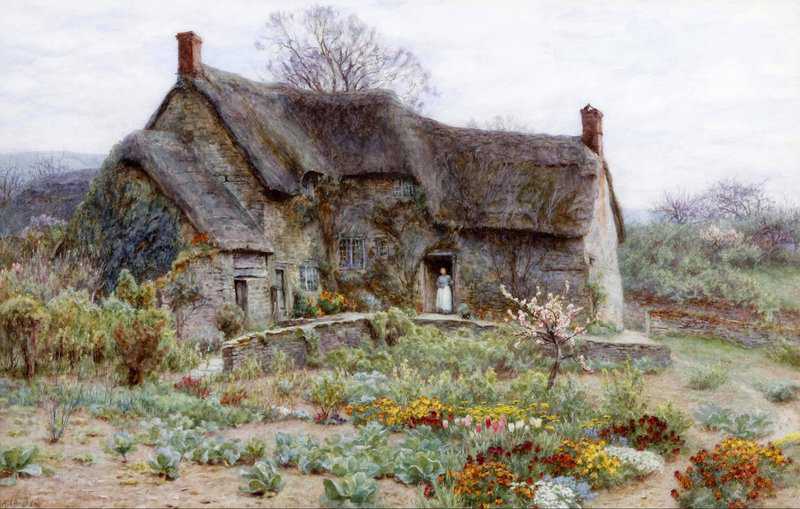 Allingham Helen Old Dorset Cottage S.d canvas print