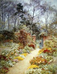 Allingham Helen Walled Garden In Springtime S.d. canvas print