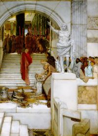 Alma-tadema After The Audience canvas print