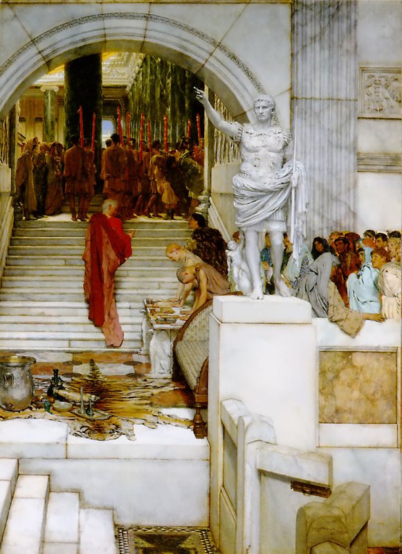 Alma-tadema After The Audience canvas print