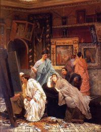 Alma Tadema Anna A Collector Of Pictures At The Time Of Augustus canvas print