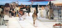 Alma Tadema Anna A Dedication To Bacchus canvas print