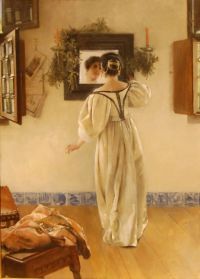 Alma Tadema Anna A Knock At The Door 1897 canvas print