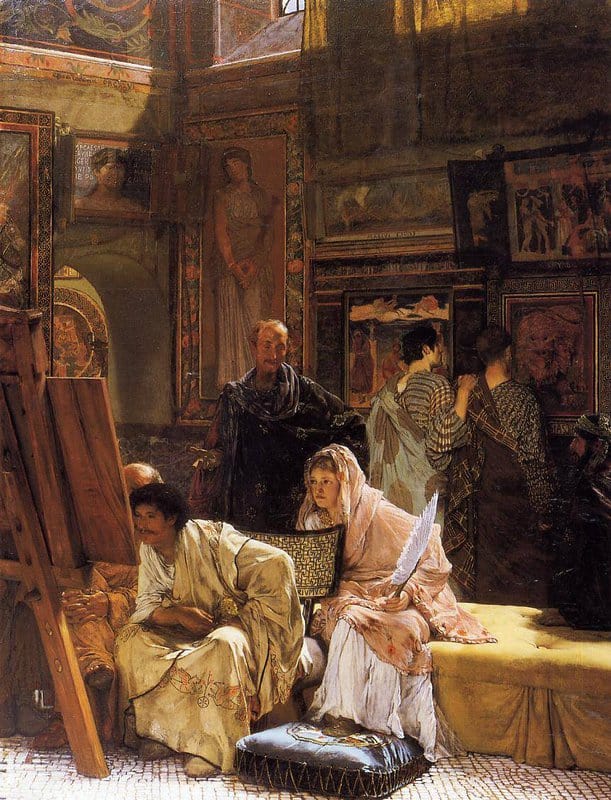 Alma Tadema Anna A Picture Gallery In Rome At The Time Of Augustus canvas print