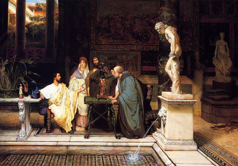 Alma Tadema Anna A Roman Art Lover canvas print