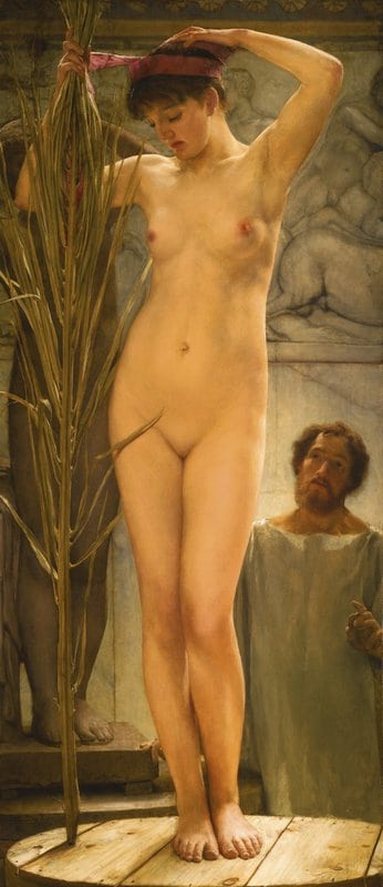 Alma Tadema Anna A Sculptor S Model Venus Esquilina canvas print