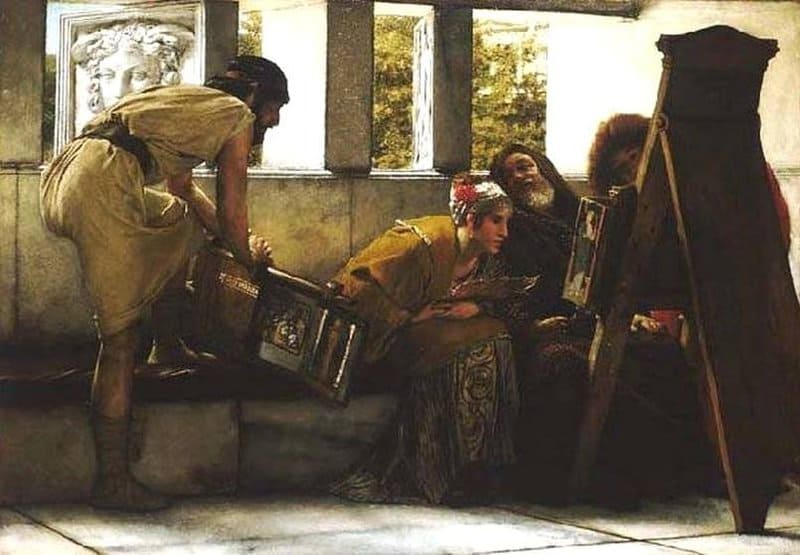 Alma Tadema Anna Antistius Labeon 75 Ad A Roman Amateur Artist canvas print