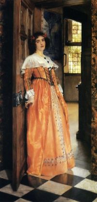 Alma Tadema Anna an der Tür