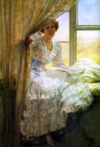 Alma Tadema Anna am Fenster 1908
