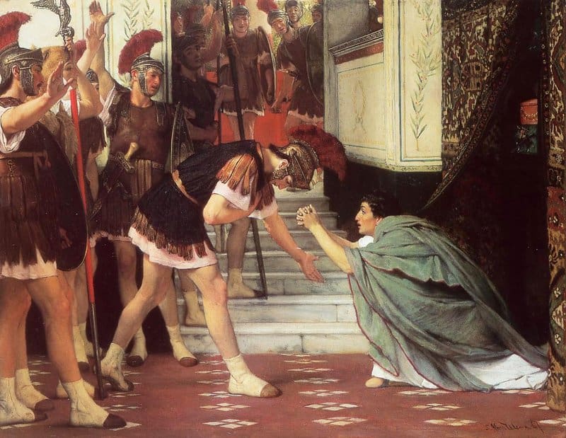 Alma Tadema Anna Claudius Summoned canvas print