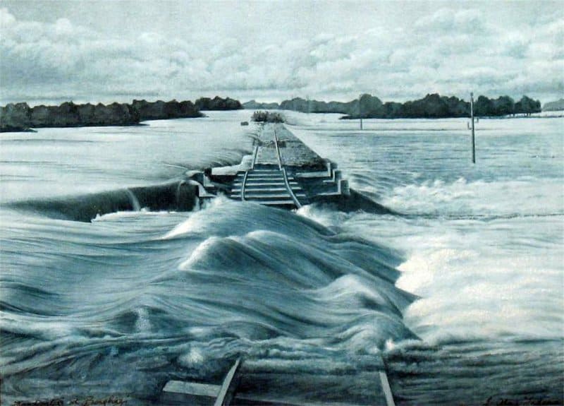 Alma Tadema Anna Flood Waters At Benghazi 3rd April 1885 canvas print