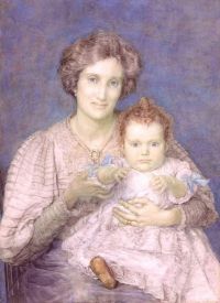 Alma Tadema Anna Louisa Forbes Robertson And Her Daughter Olivia canvas print