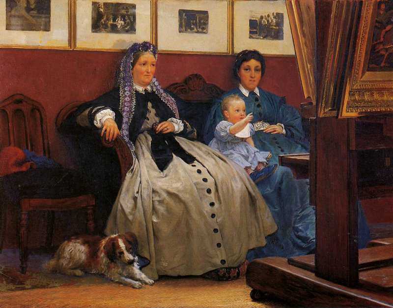 Alma Tadema Anna My Studio Aka The Aesthetic View Madame Dumoulin Marie Pauline And Laurense 1867 canvas print