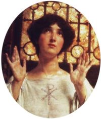 Alma Tadema Anna Orante 1907 canvas print