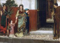 Alma Tadema Anna kehrt vom Markt nach Hause zurück