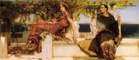 Alma Tadema Anna Die Bekehrung von Paula durch den heiligen Hieronymus