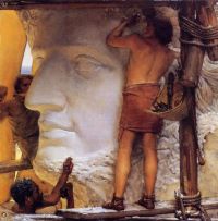 Alma Tadema Anna Das Atelier des Bildhauers im antiken Rom