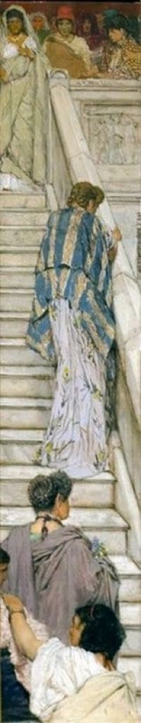 Alma Tadema Anna The Staircase canvas print