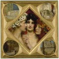 Alma Tadema Anna Die drei Grazien Laura Laurence und Anna