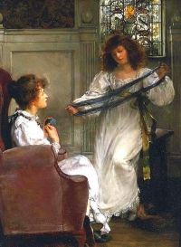 Alma Tadema Anna Die Wollwickler