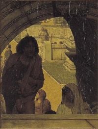 Alma Tadema Anna durch einen Torbogen