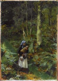 숲에서 아기와 함께 alma tadema anna 1879 80