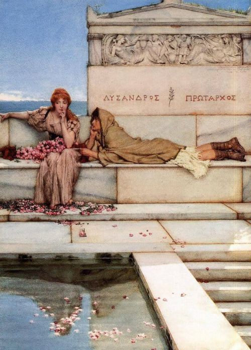 Alma Tadema Anna Xanthe And Phaon 1883 canvas print