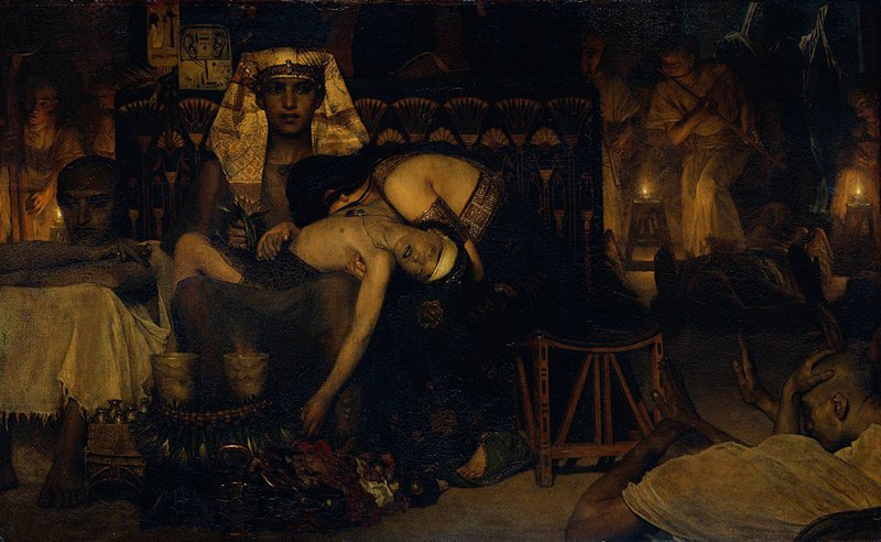 Alma-tadema Death Of The Pharaoh Firstborn Son canvas print