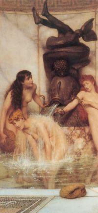 Alma-Tadema Strigils und Schwämme