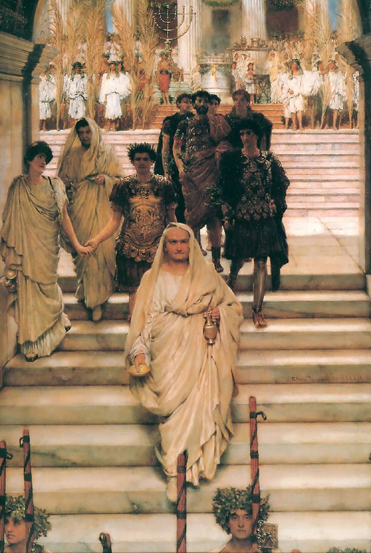 Alma-tadema The Triumph Of Titus canvas print