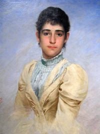 Almeida Jr Portrait Of D. Liberal Joana Da Cunha 1892 canvas print