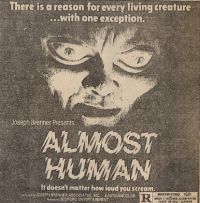 Almost Human Movie Poster canvas print