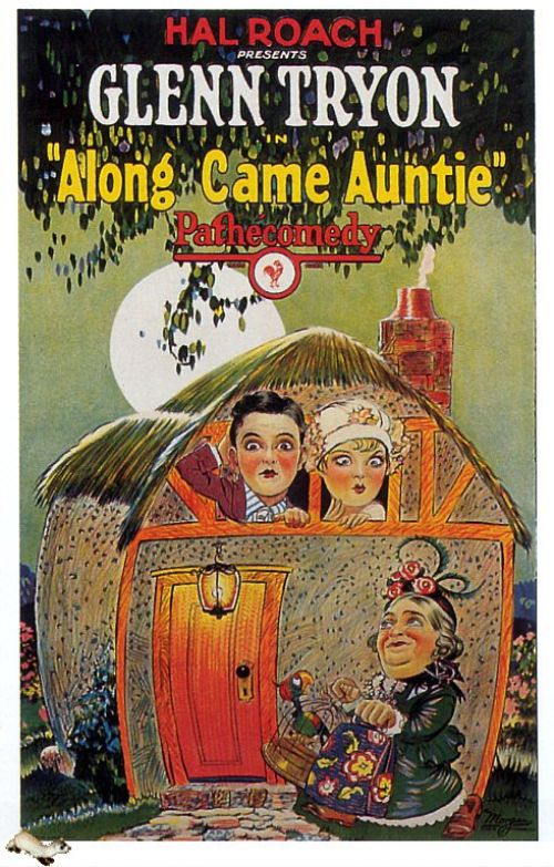 Along Came Auntie 1926 Movie Poster canvas print