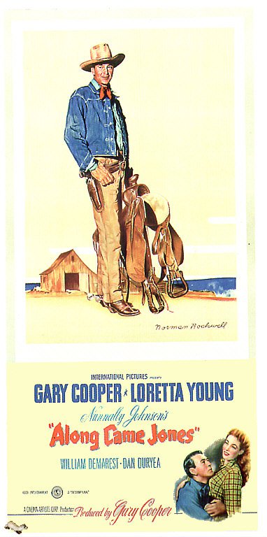 Tableaux sur toile, riproduzione di Along Came Jones 1945 poster del film