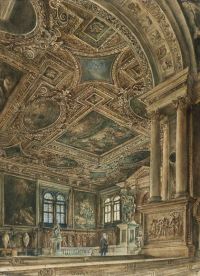 Alt Rudolf Von Staircase Of Scuola Di San Rocco In Venice canvas print