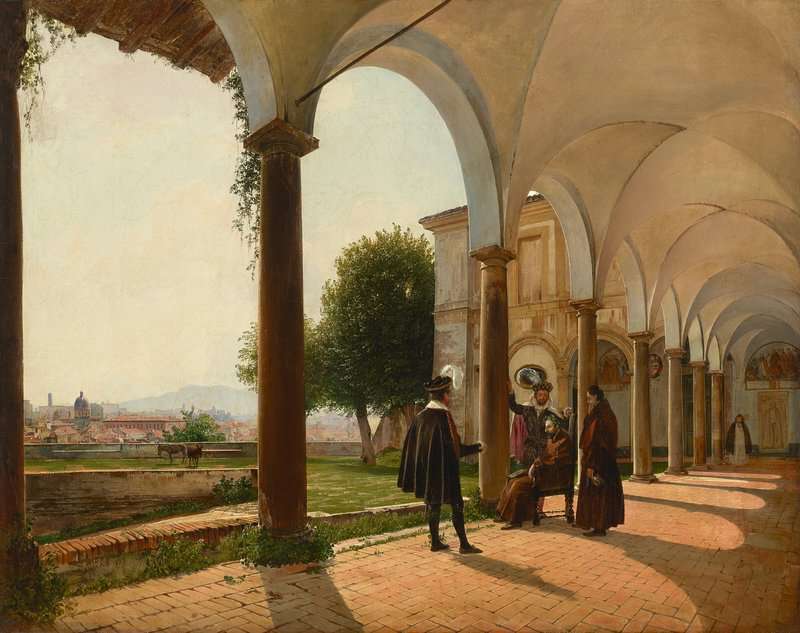 Alt Rudolf Von The Death Of Torquato Tasso At Sant Onofrio Al Gianicolo Rome 1837 canvas print