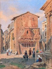 لوحة قماشية Alt Rudolf Von The House Of A Roman Tribune