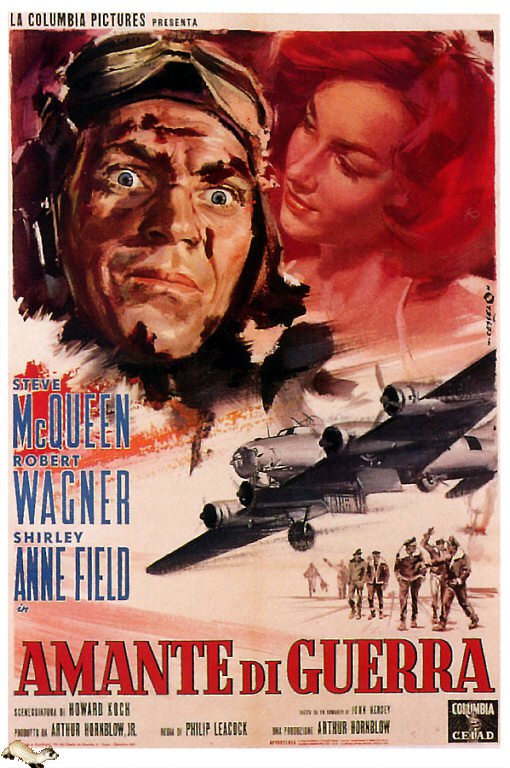Tableaux sur toile, reproduction de Amante Di Guerra 1962 War Lover Italia Movie Poster