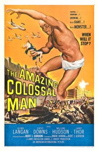 Incredibile stampa su tela del poster del film Colossal Man 01