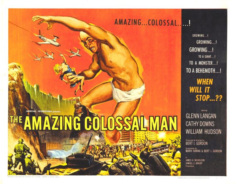 Tableaux sur toile, reproduction de Amazing Colossal Man 02 Movie Poster