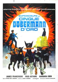 Erstaunlicher Leinwanddruck von Dobermans 02 Movie Poster
