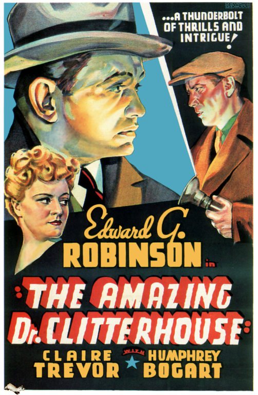 Tableaux sur toile, reproduction de Amazing Dr Clitterhouse 1938 Movie Poster