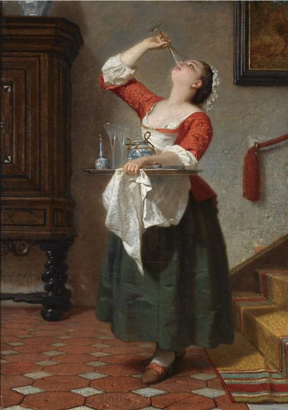 Amberg Wilhelm August Lebrecht Aka The Property Of A Noble Lady canvas print