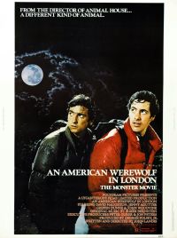 Amerikanischer Werwolf in London 01 Filmplakat auf Leinwand