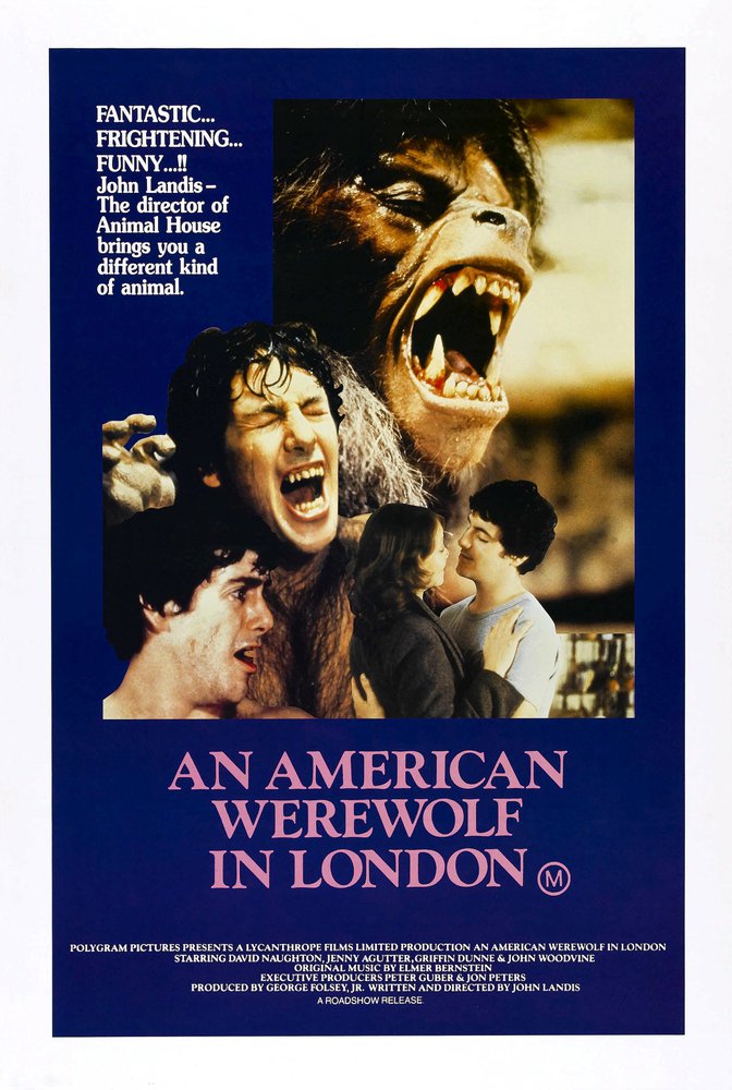 Tableaux sur toile, reproduction de American Werewolf In London 02 Movie Poster