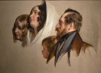 Amerling Friedrich Von Family Of Count John Majlath canvas print