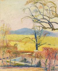 Amiet Cuno Vorfruhling Mit Baum 1945 canvas print
