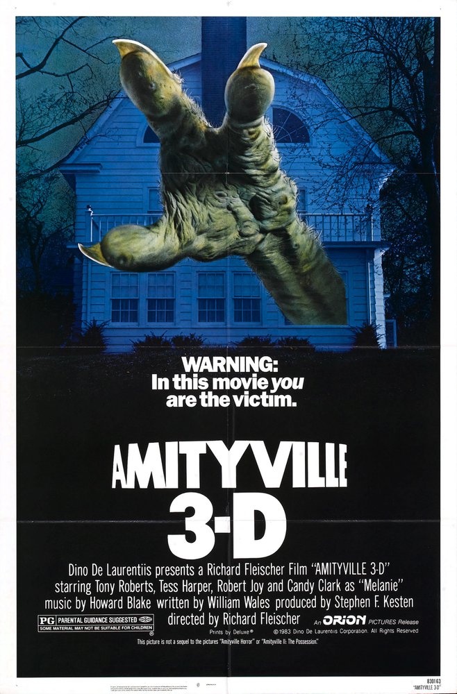 Tableaux sur toile, reproduction de Amityville 3d 01 Movie Poster