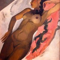 Amrita Sher-gil Slapende vrouw 1933